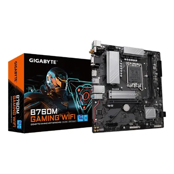 Placa-mãe Gigabyte B760m Gaming Wifi, Lga1700, M Atx, Ddr5