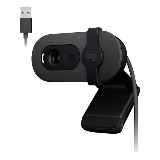Webcam Logitech Brio 100 Full Hd 1080p Usb Com Microfone