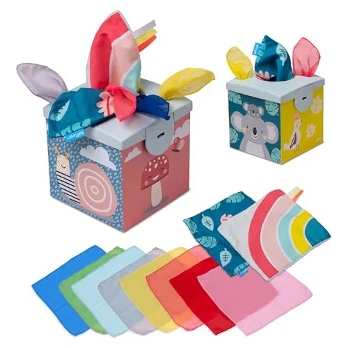 Taf Toys Sensory Crinkle Tissue Box Para Toddlers. 1ttvu