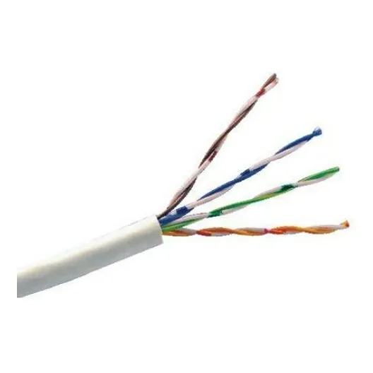 Cable Utp 100% Cobre Interior Blanco Cat 5e Redes Cctv 305mt