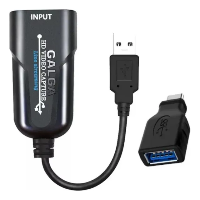 Capturadora Hdmi Fullhd 60hz Usb3.0 Streaming+tipo C Celular