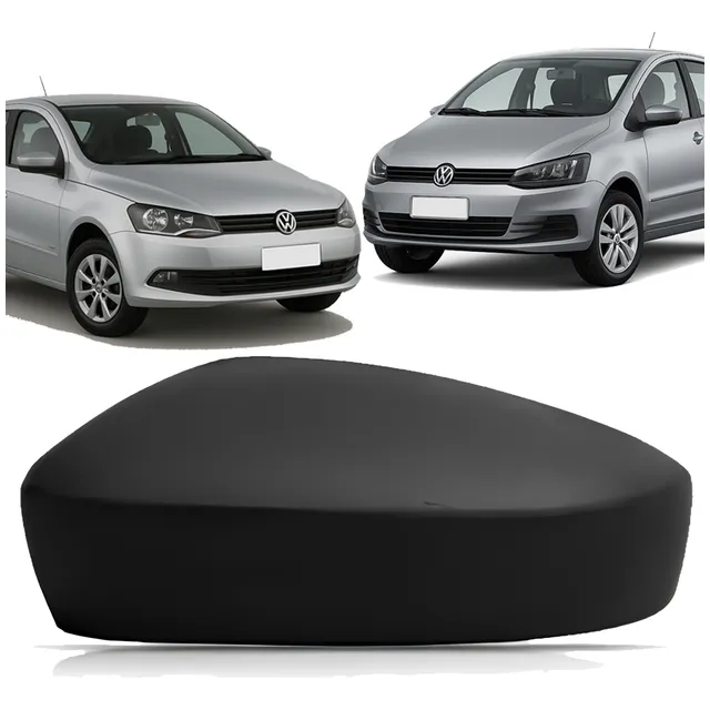 Capa Retrovisor Gol G6 2012 A 2016 Fox 2010 A 2021 Preto