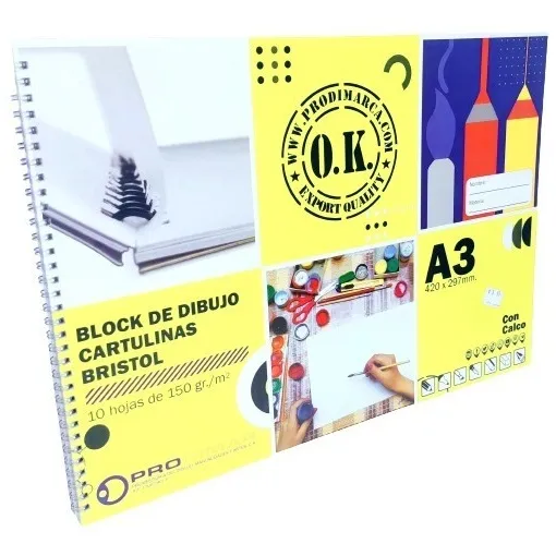 Block De Dibujo A3 + Borrona Nata