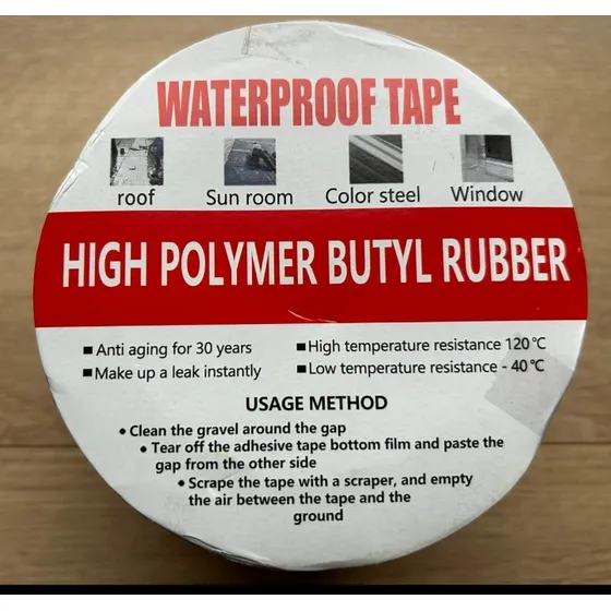 Cinta De Butilo Impermeable Aluminizada Tapa Goteras