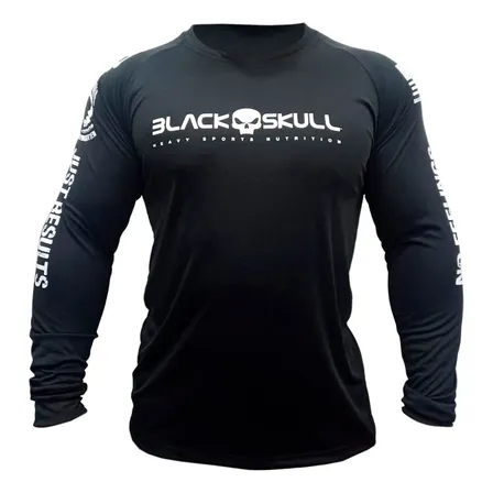 Camiseta Dry Fit Soldado Bope Manga Longa Black Skull
