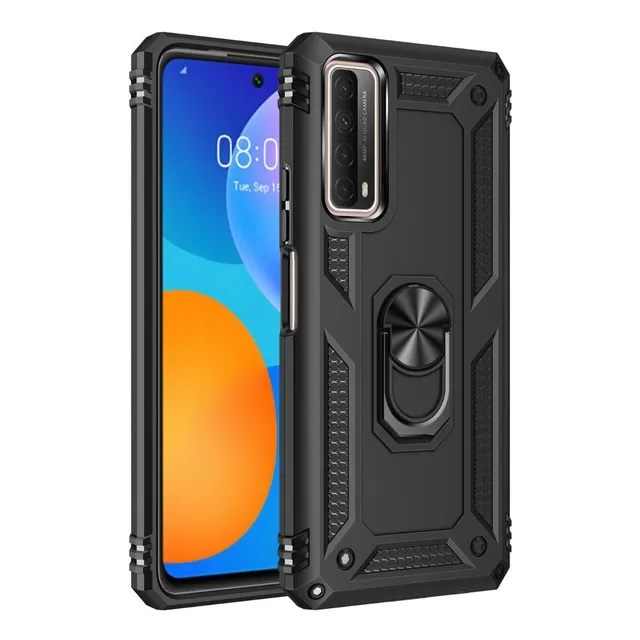 Funda Uso Rudo Para Huawei Y7a / P Smart 2021 + Cristal Temp