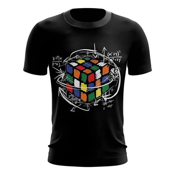 Camisa Camiseta Geek Anime Jogo Fisica Gamer Cubo Magico 