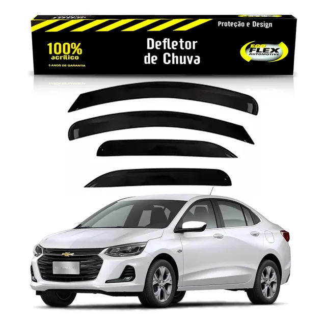 Jogo Calha Defletor Chuva Onix Plus 1.0 12v 3cc 2019 A 2024