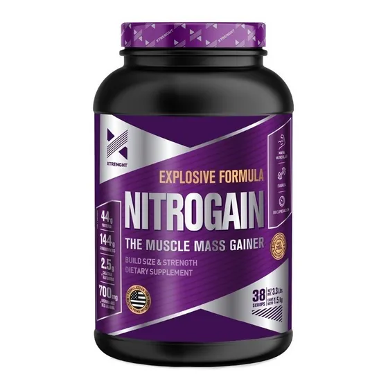 Gainer 1.5 Kg Xtrenght Potenciado Con Oxido Nitrico Y Aminos