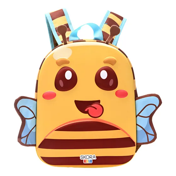 Mochila Infantil Hello Kawaii Termoformada Jardin Cole Skora Color Abeja