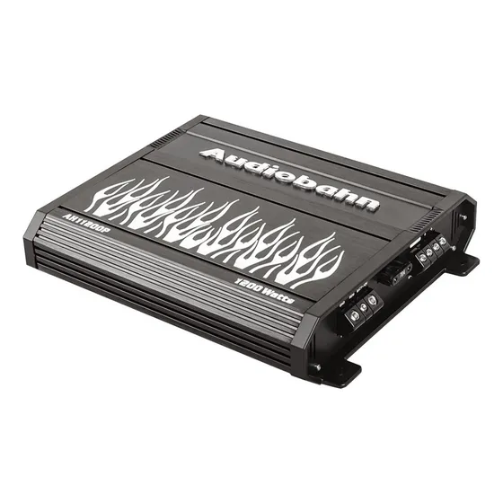Amplificador 1 Canal Audiobahn Ah11200p Color Negro Potencia de salida RMS 1200 W