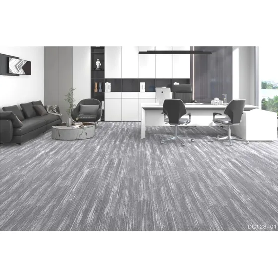 Alfombra Gris Modular Moderno Personalizado 6m2 Uso Rudo