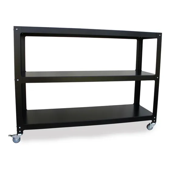 Mesa Auxiliar Para Cocina, Tv, Bar, Metálica Con  Ruedas