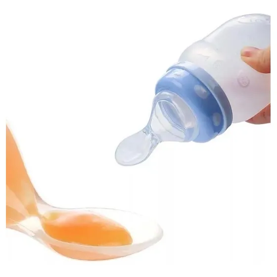 Tetero Biberon Cuchara Punta En Silicona De 180 Ml
