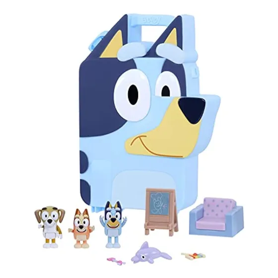 Playset De Lujo Bluey Con 3 Figuras Y 6 Accesorios ¡diviérte