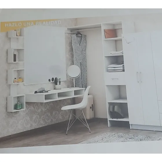 Repisa Flotante  Madhier   De Cubo Duplex  Forrda En Formica