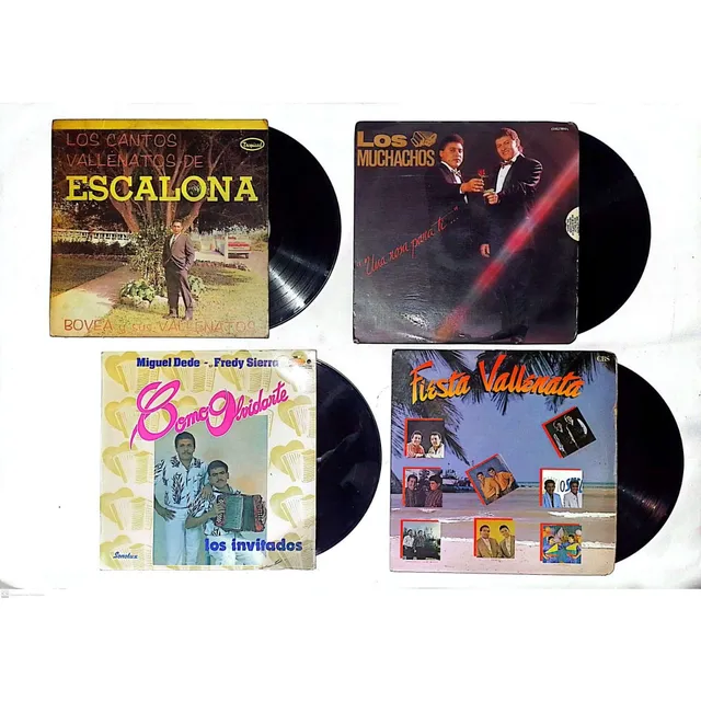 Combo 10 Promo 4 Discos Lps Música Vallenatos