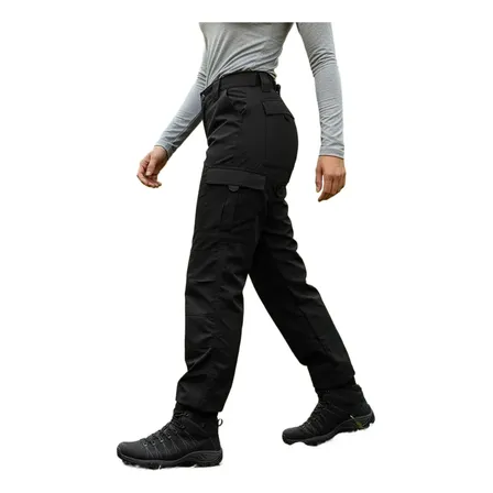 Calça Cargo Ajustável Tática 6 Bolsos Feminina Pesca Trilha