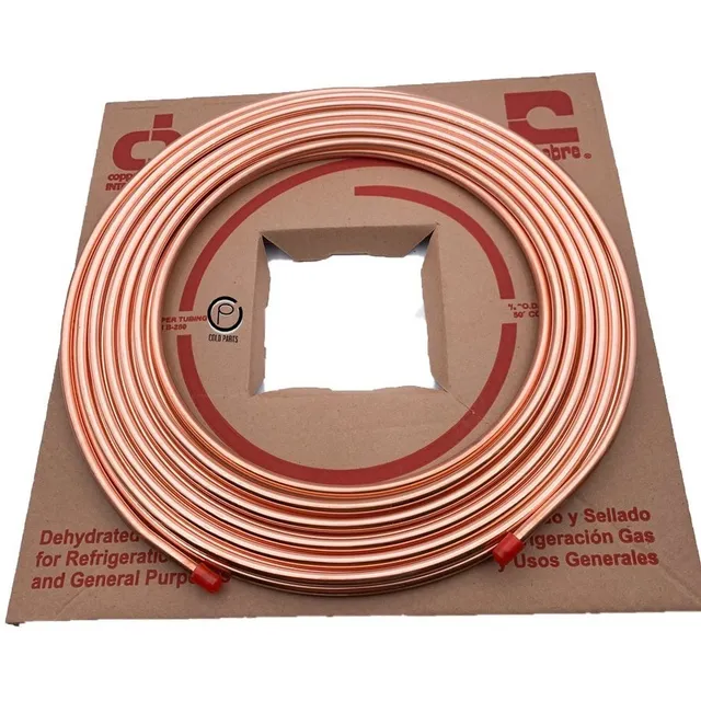 Rollo Tubo Cobre Flexible 5/16 Nacobre Refrigeracion 15.2m
