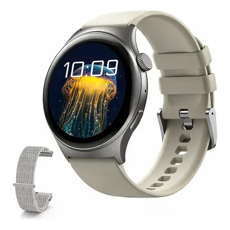 Smartwatch Esportivo Betdow Fb060 Com Tela Dinâmica 3d 1,39' Bege