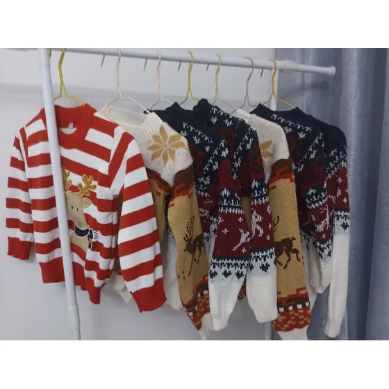 Sweater Tejido Navideño Para Niños