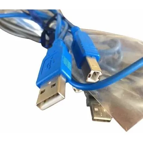 Cable Usb Am Bm Impresoras Escáneres 5 Pack Variados 1m 1.5m