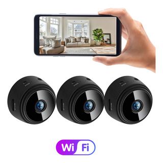 Kit Com 3 Câmeras Espiãs Hd Wi-fi Acesso Por Celular Kit Com 3 Câmeras Espiãs Hd Wi-fi Acesso Por Celular