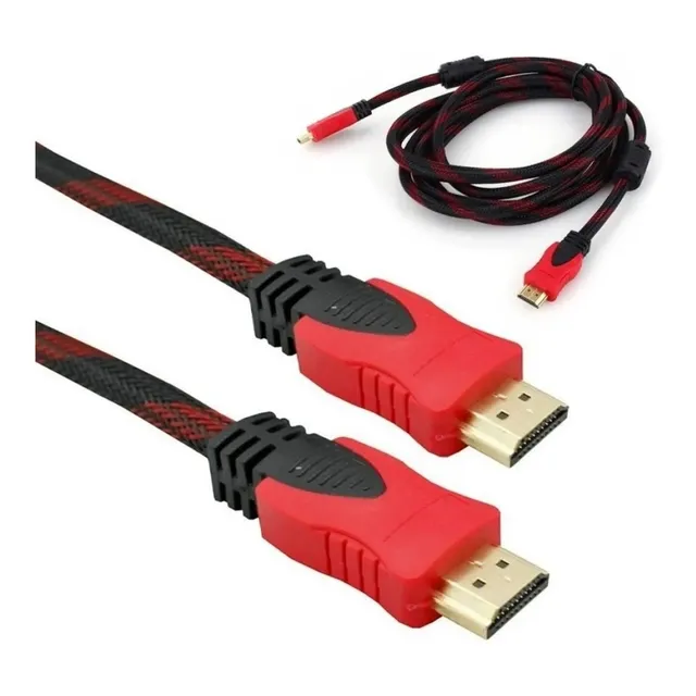Cable Hdmi 4k Alta Velocidad Reforzado Nylon Trenzado 3 Mts