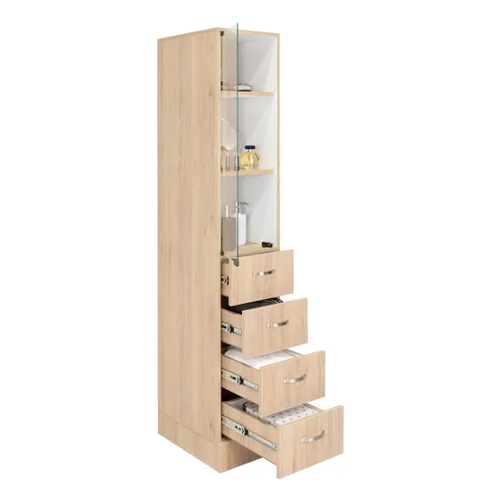 Torre De Baño Vanguard Rta Rovere Color Marrón Claro