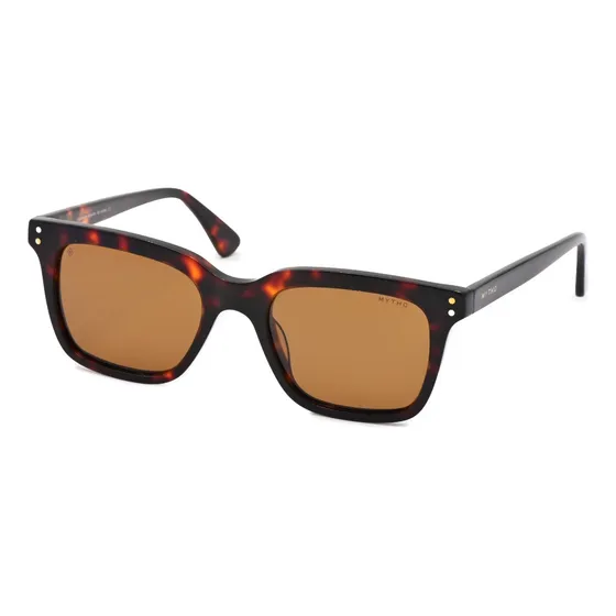 Lente Sol Mytho Mt730 - Óptica Ariel Armazón Carey Diseño Mirror