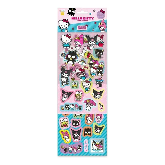 Set Stickers Divertidos Hello Kitty Infantil Relieve Plancha