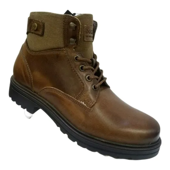 Bota Cómoda Y Moderna Caballero Dockers D221611 Piel Marrón 