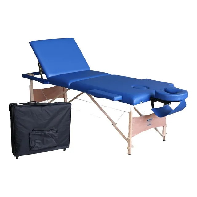 Camilla Plegable M1 Pro Ruedas Azul Oscuro