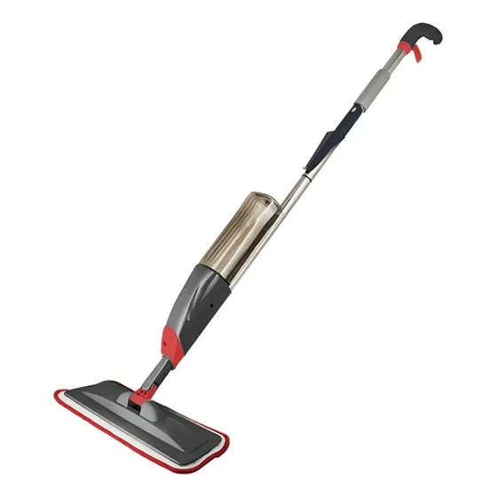 Vassoura Magica Esfregao Spray Mop Rodo Reservatorio Cor Preto