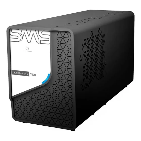 Nobreak Sms Tech 600va Bivolt/115v Senoidal 6 Tomadas Preto