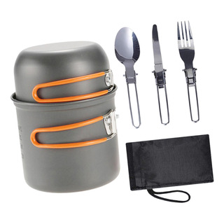 Set De Utensilios De Cocina Portátiles Para Acampar Con Set De Utensilios De Cocina Portátiles Para Acampar Con