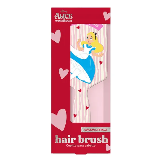 Cepillo para cabello Alicia tipo raqueta multicolor Disney