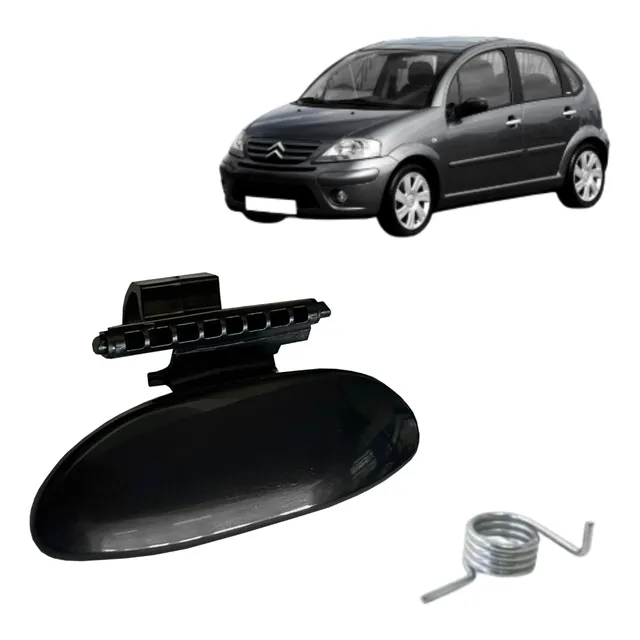 Puxador Porta Luvas Citroën C3 2003 A 2012 Com Mola