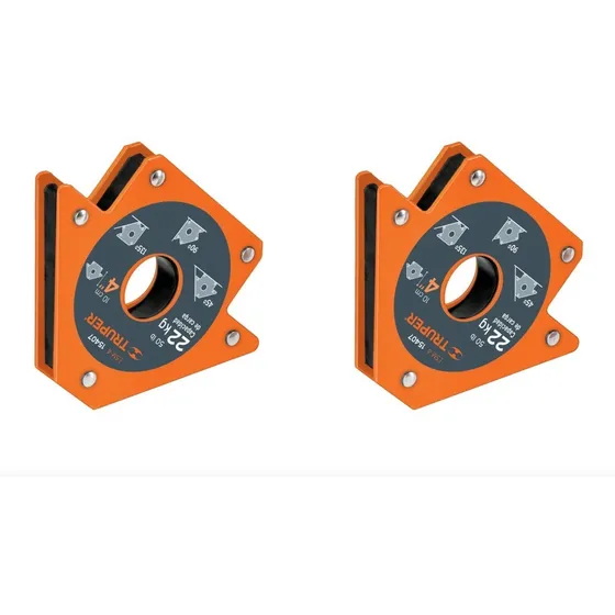 Escuadra Magnética Juego 2 Und 4'' Capacidad 22 Kg Truper