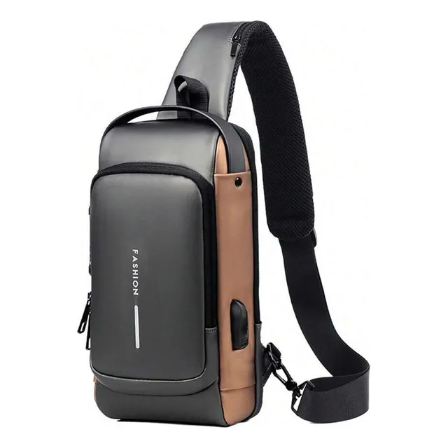 Bolso Bandolera Antirrobo Impermeable Hombre Con Usb Puerto