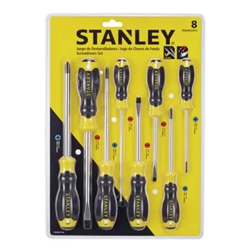 Juego Set Destornilladores 8 Pzs Stanley Profesional