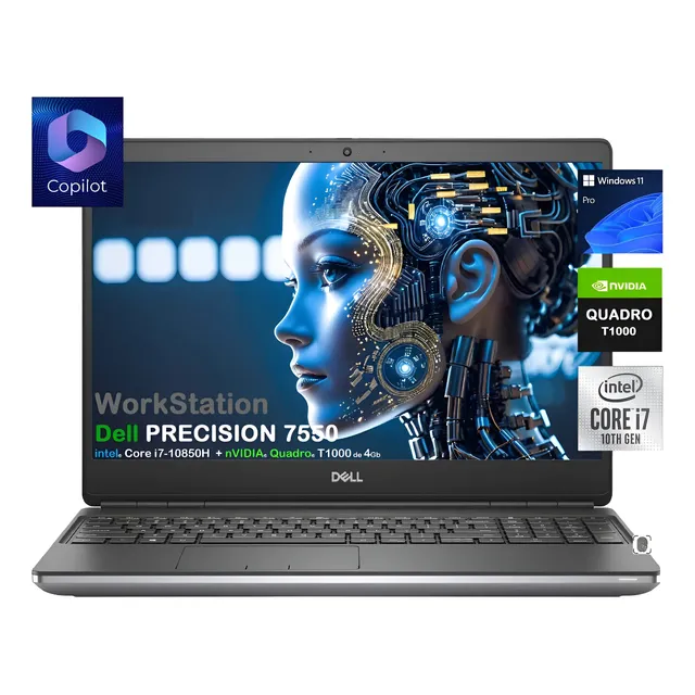 Dell Precision 7550 Core I7-10850h 32gb 512gb 15.6 Quadro 4g