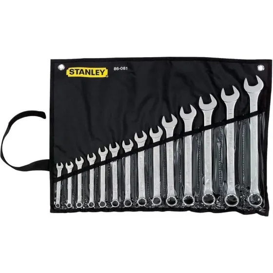 Paño De Llaves Combinadas Stanley De 14 Pz En Mm Ref 86081
