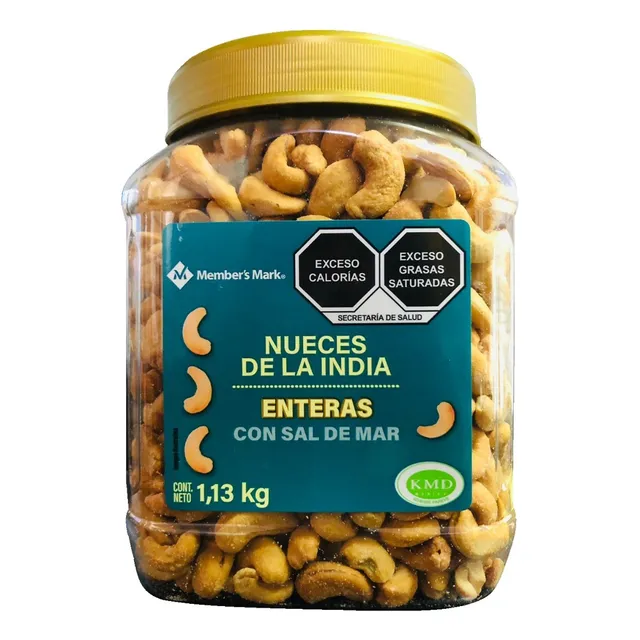 Nueces De La India Entera Con Sal De Mar 1.13kg Members Mark