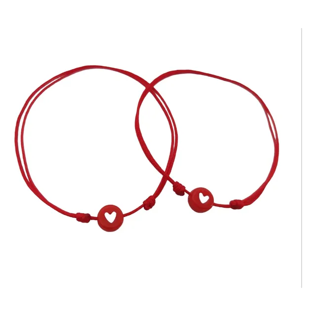 Pulseras Para Parejas Amor Corazón Amigas Hermanas (par)