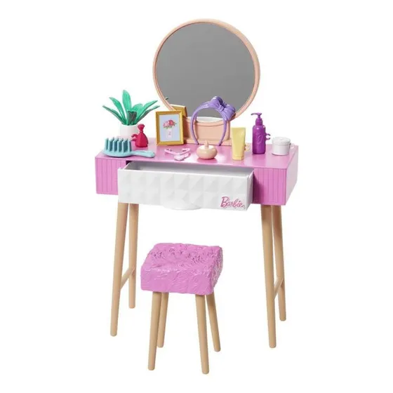 Accesorios Para Muñeca Barbie Muebles Rutina De Belleza