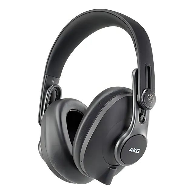 Auriculares desmontables Akg K371-bt Studio para grabación de podcasts Negro