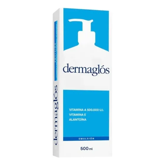 Dermaglos Emulsion 500ml Con Vit A,  E Y Alantoina Neutra