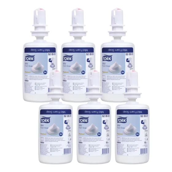 Jabón En Espuma Suave Tork 6 X 1000 Ml.
