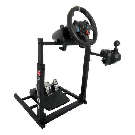 Suporte Cockpit Para Volante Logitech Com Suporte De Cambio.